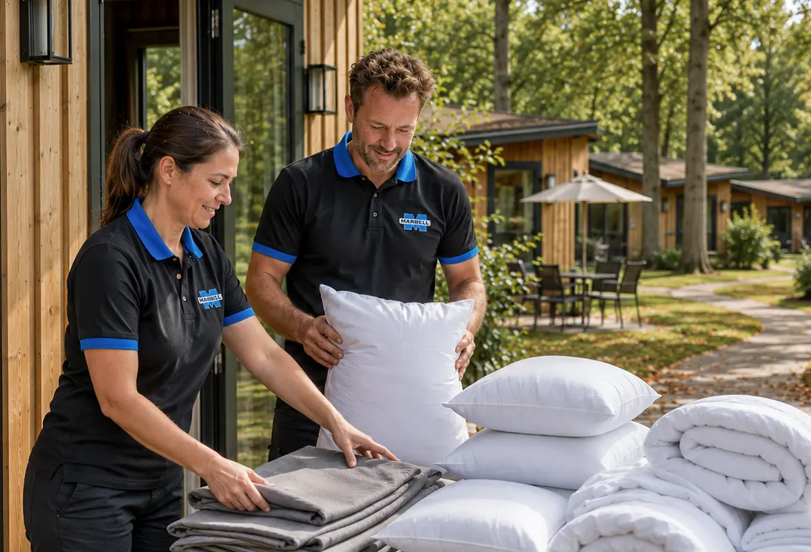 Leisure: Vakantieparken. Dekbedden en gordijnen reiniging.